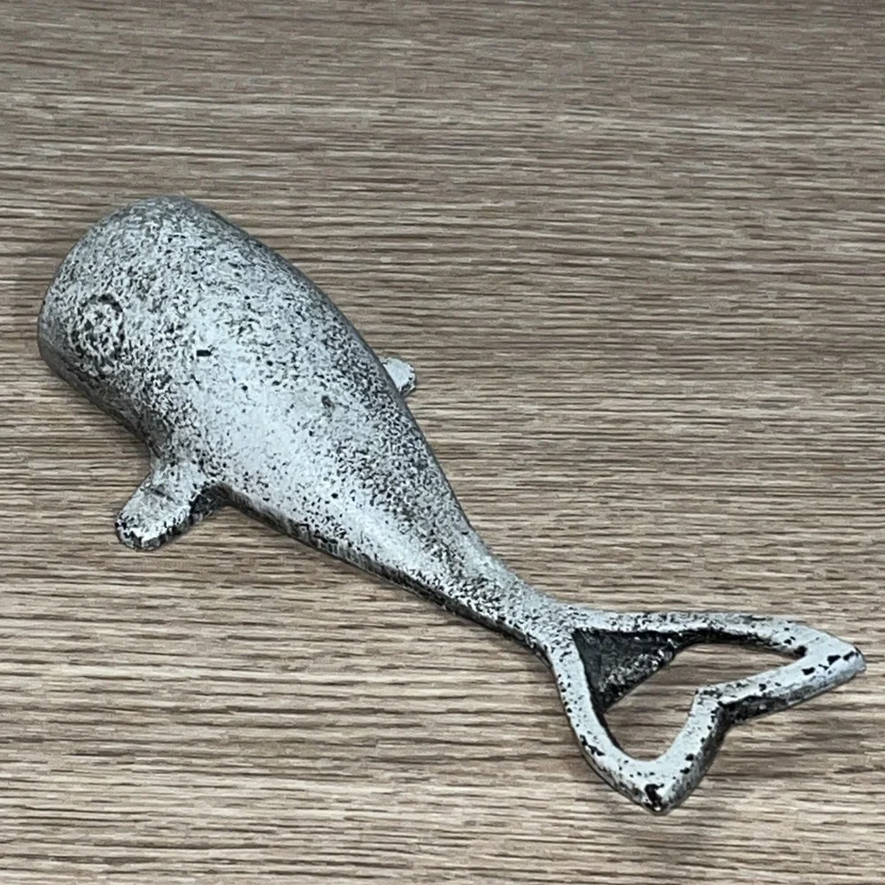 Tommy Bahama White Whale 1 lb Cast Iron Bar Bottle Opener Vintage 7.5 Inch Rare